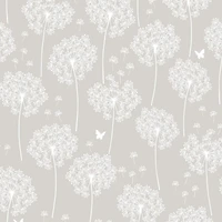 NuWallpaper Dandelion Gray Peel & Stick Wallpaper
