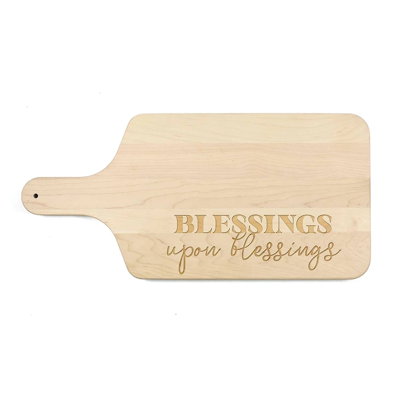 Maple Blessings Paddle Cutting Board