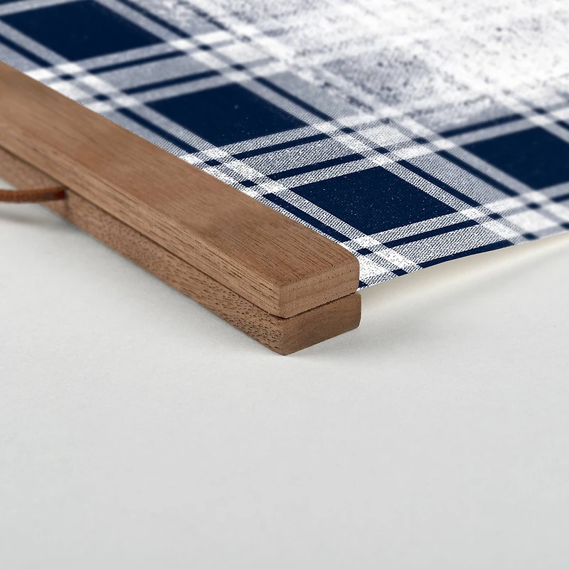 Following in Dad's Footsteps Teak Hanging Canvas