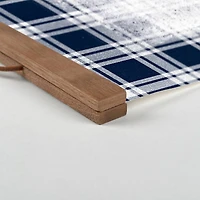 Following in Dad's Footsteps Teak Hanging Canvas