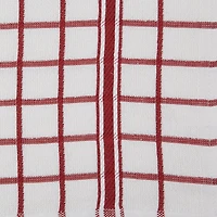 DII® Barn Red Windowpane Terry Dishtowels, 4ct.
