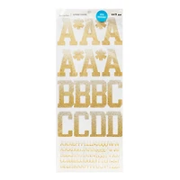Gold & White Glitter Ombre Alphabet Stickers by Recollections™
