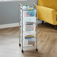 5 Drawer Rolling Cart by Simply Tidy