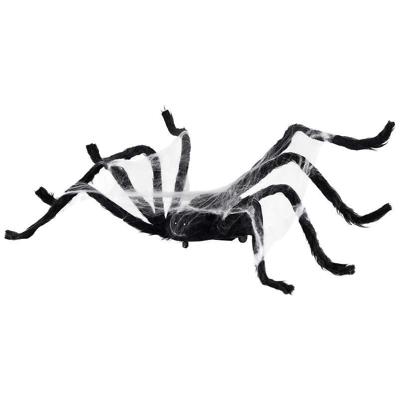 24" Animated Walking Spider with Sound Halloween Decoration