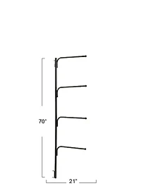 Household Essentials HINGE-IT Clutterbuster Family Towel Bar