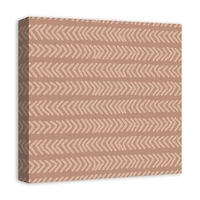 Tan Arrow Triangles 16" x 16" Canvas Wall Art