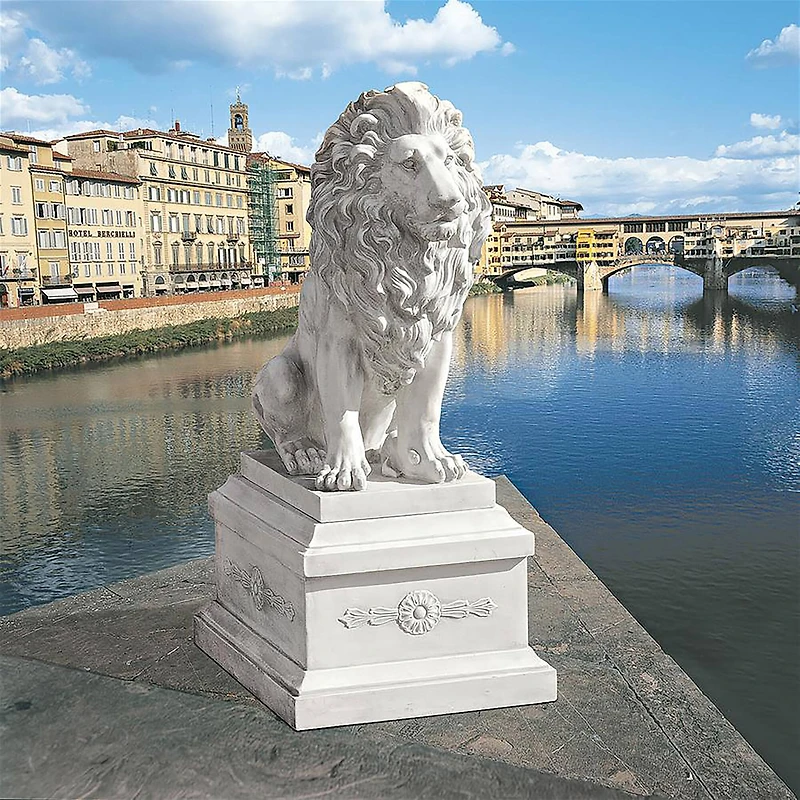 Design Toscano® 28" Lion of Florence Sentinel Statue