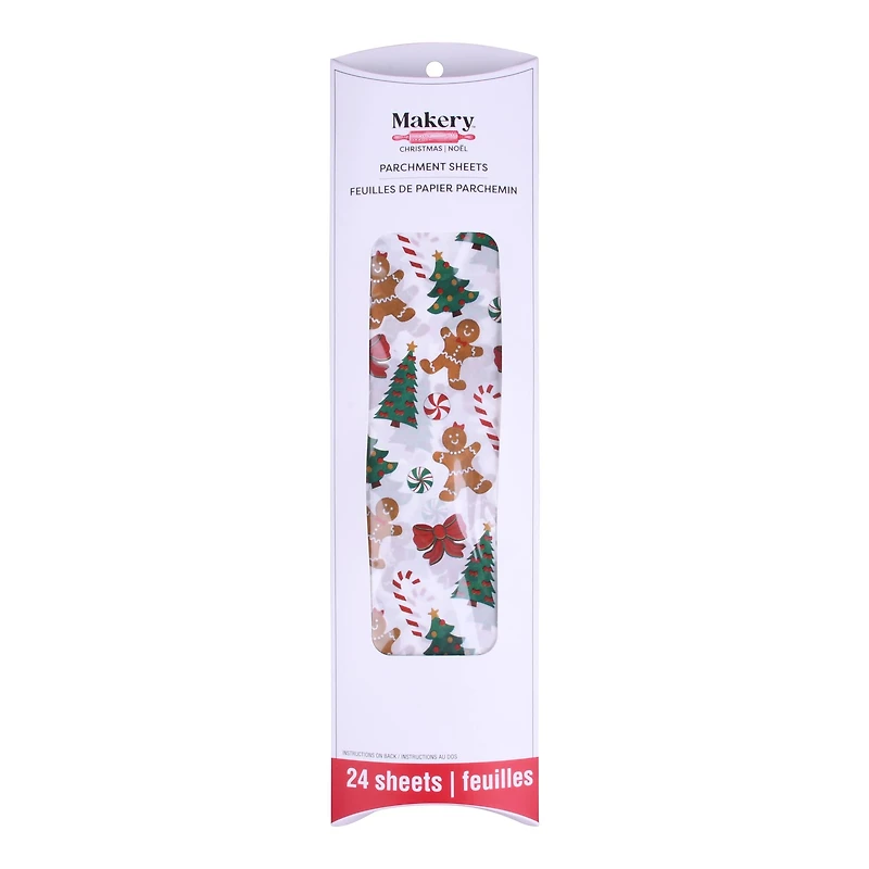 12" x 12" Gingerbread Parchment Sheets, 24ct. by Makery™