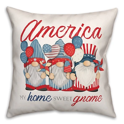 America My Home Sweet Gnome Accent Pillow
