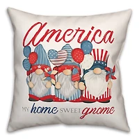 America My Home Sweet Gnome Accent Pillow
