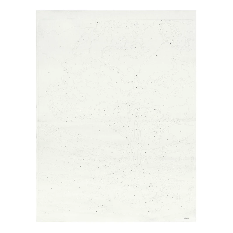 16" x 20" Tree on Hill Paint-by-Number Kit by Artist's Loft®