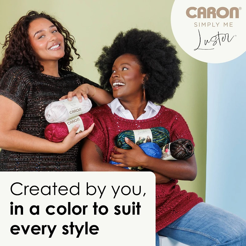 2 Pack Caron® Simply Me Luster™ Yarn