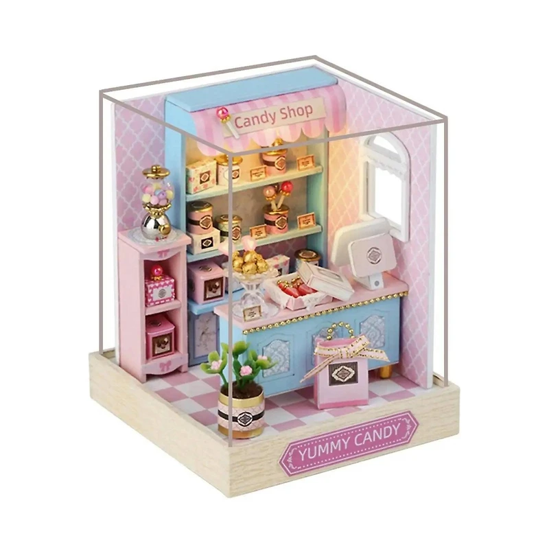 Wizardi Yummy Candy Miniature Dollhouse Roombox Kit