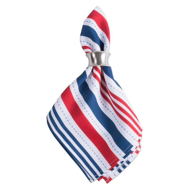 DII® Patriotic Stripe Outdoor Napkin, 6ct.