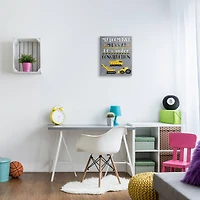 Stupell Industries Messy Room or Under Construction Kid's Room Sign Canvas Wall Art