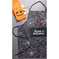 Happy Halloween Spider Web Chef Apron
