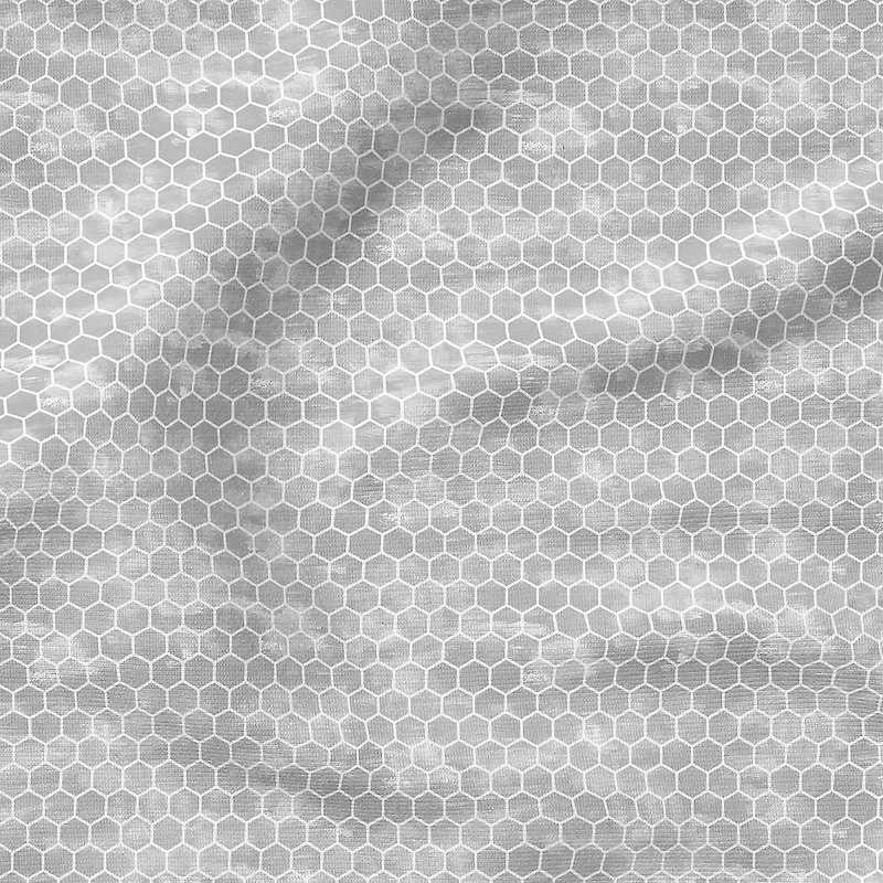 Fabric Editions Gray Honeycomb Cotton Fabric