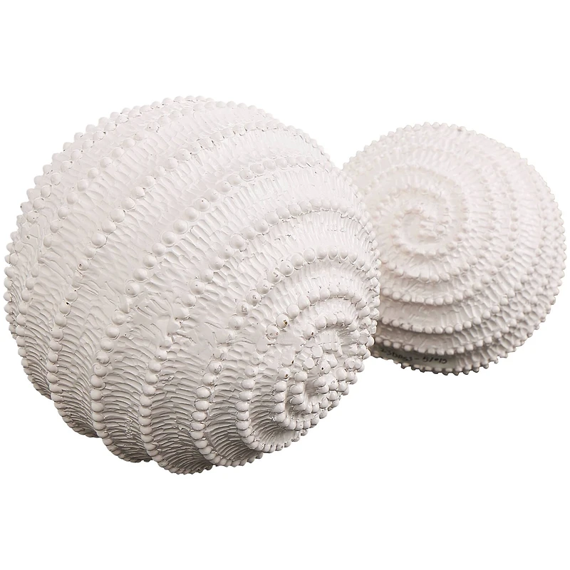 Cream Textured Dimensional Ball Sculpture Set