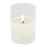 4" LED Glass Wax Flickering Candle by Ashland