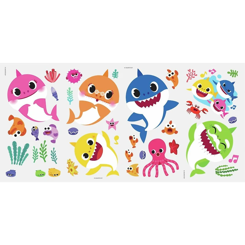 RoomMates Baby Shark Peel & Stick Wall Decals
