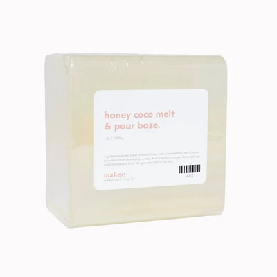 makesy Honey Coco Melt + Pour Base, 1lb.