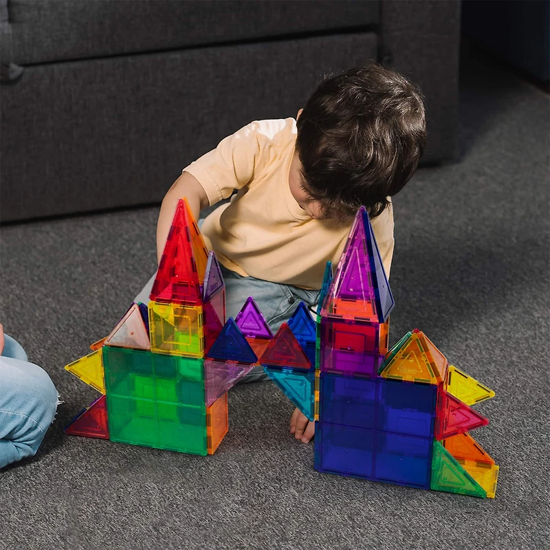 PicassoTiles® 61 Piece Classic Magnetic Tile Building Set