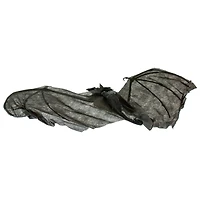 30" Hanging Bat with Lighted Red Eyes Halloween Decoration