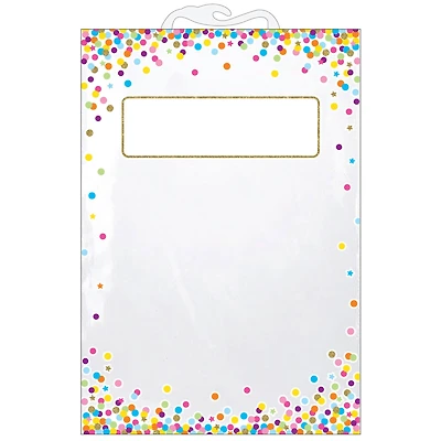 Ashley Productions 11" x 16" Hanging Confetti Pattern Storage Bag, 5ct.
