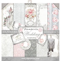 Stamperia Wedding Double-Sided Paper Pad, 12'' x 12''