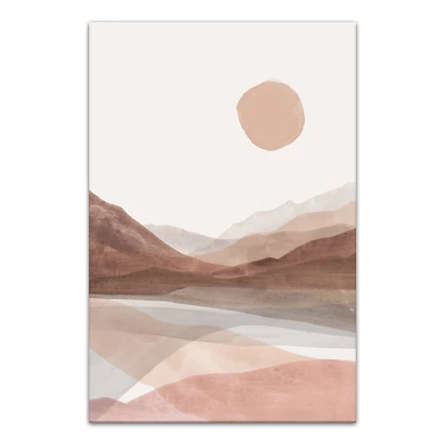 Boho Abstract Landscape 12" x 18" Canvas Wall Art