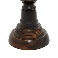 Black Mango Wood Farmhouse Candle Holder Set, 3ct.