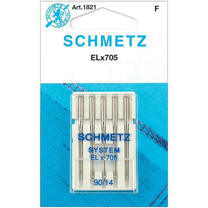Euro-notions Schmetz ELX705 Serger Needles, 14/90, 5ct.