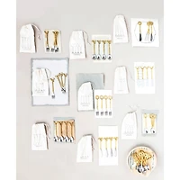 Hello Honey® Gold Reindeer Handle Stainless Steel & Brass Fork Set