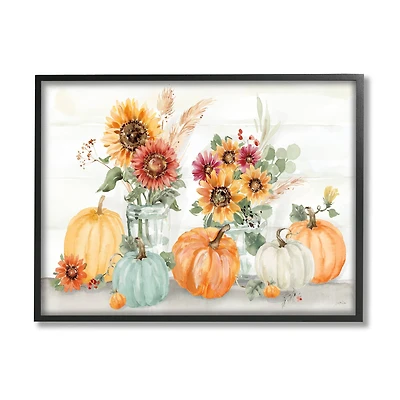 Stupell Industries Autumn Ramble Country Bouquets Framed Giclee Art