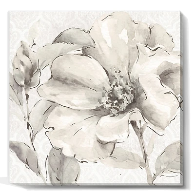 Designart - Indigold Grey Peonies IV