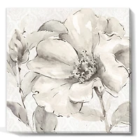 Designart - Indigold Grey Peonies IV