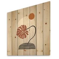 Designart - Tropical Palm Leaf & Abstract Geometry Shapes III