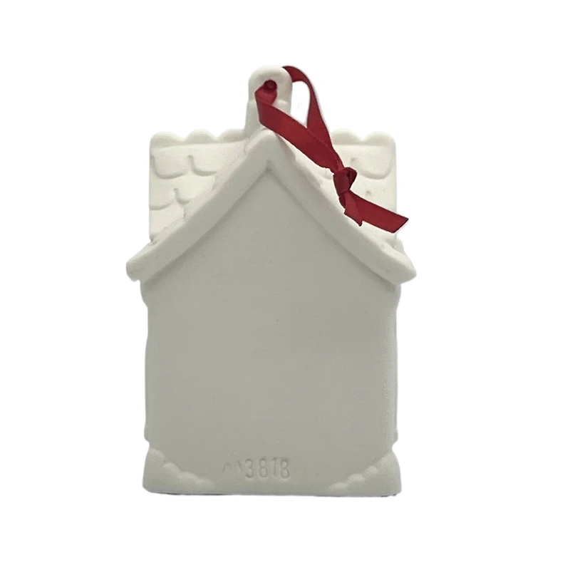 4" DIY LED Ceramic Gingerbread House Ornament by Make Market®