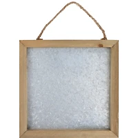 Hampton Art™ Rustic 10" x 10" Framed Galvanized Sign