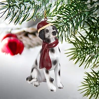 3.5" Dalmatian Holiday Dog Ornament
