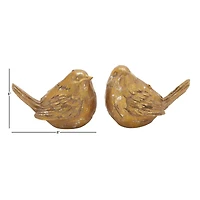 Farmhouse Polystone Bird Sculpture Set