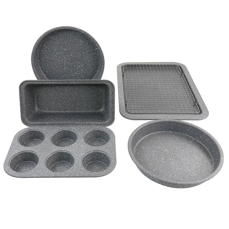 Oster Greystone 6 Piece Carbon Steel Non Stick Bakeware Set