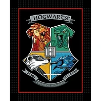 Harry Potter™ 43" x 55" Hogwarts™ Crest No Sew Fleece Throw Kit