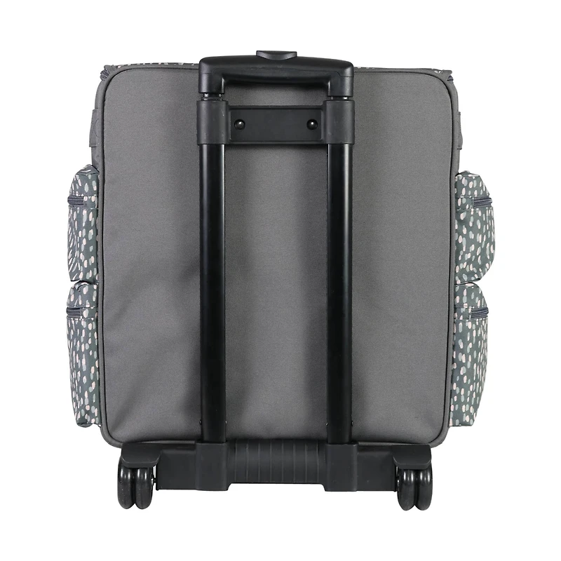 Everything Mary Gray & White Teacher Rolling Tote