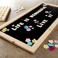 28" x 13" Unfinished Framed Chalkboard by Make Market®