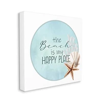 Stupell Industries Beach is my Happy Place Shell Starfish Wall Art