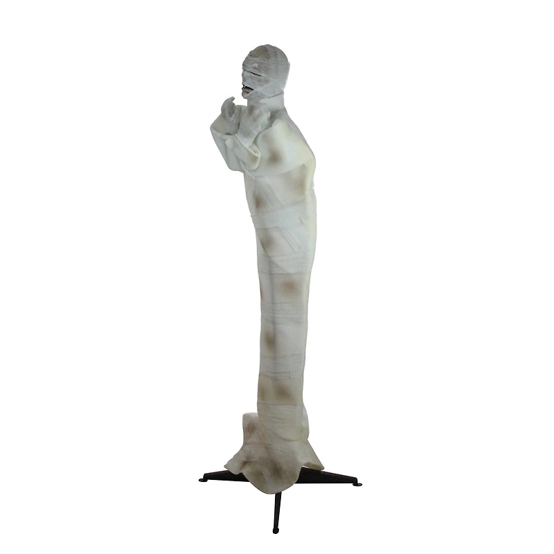 5ft. Pre-Lit White & Brown Animated Mummy with Glowing Eyes Halloween Décor