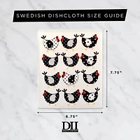 DII® Dog In Paris Swedish Dishcloth, 3ct.