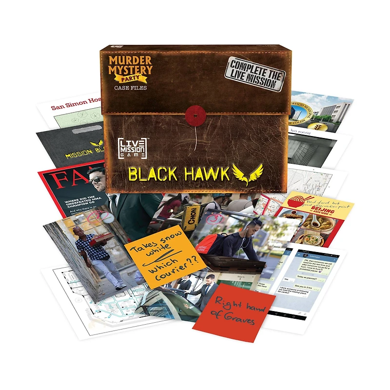 Murder Mystery Party Case Files: Black Hawk Live Mission Game