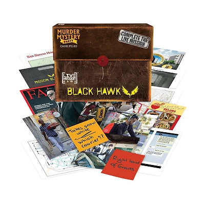 Murder Mystery Party Case Files: Black Hawk Live Mission Game